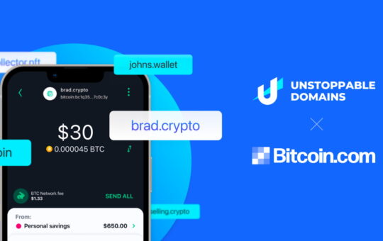 Bitcoin.com Simplifies Cryptocurrency Payments, Enhances Data Sovereignty With Unstoppable Domains Partnership – Press release Bitcoin News