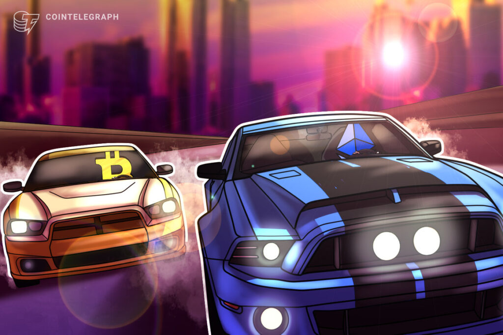 Ethereum price rises by 50% against Bitcoin in one month — but there's a catch