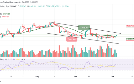 Bitcoin Price Prediction for the Today, October 4: BTC/USD Climbs Above $20,000; Time to Resume Higher?